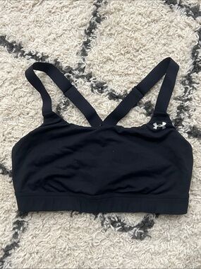 (40) Under Armour Black Cross-Back Low-Impact Sports Bra